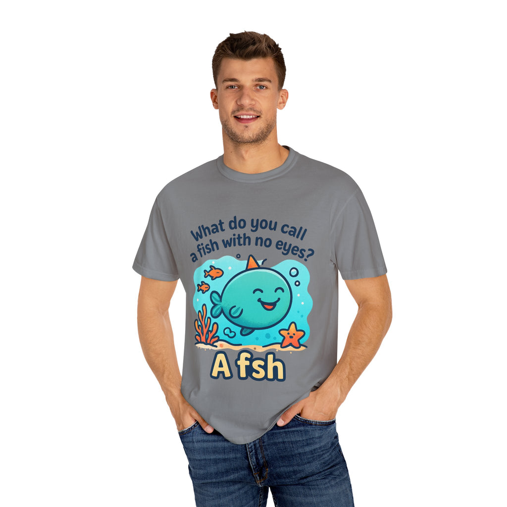 Whimsical Fish Dad Joke Unisex T-Shirt, Funny Gift for Sea Lovers, Kids and Adults, Casual Wear, Birthday, Ocean Theme, Humor Shirt