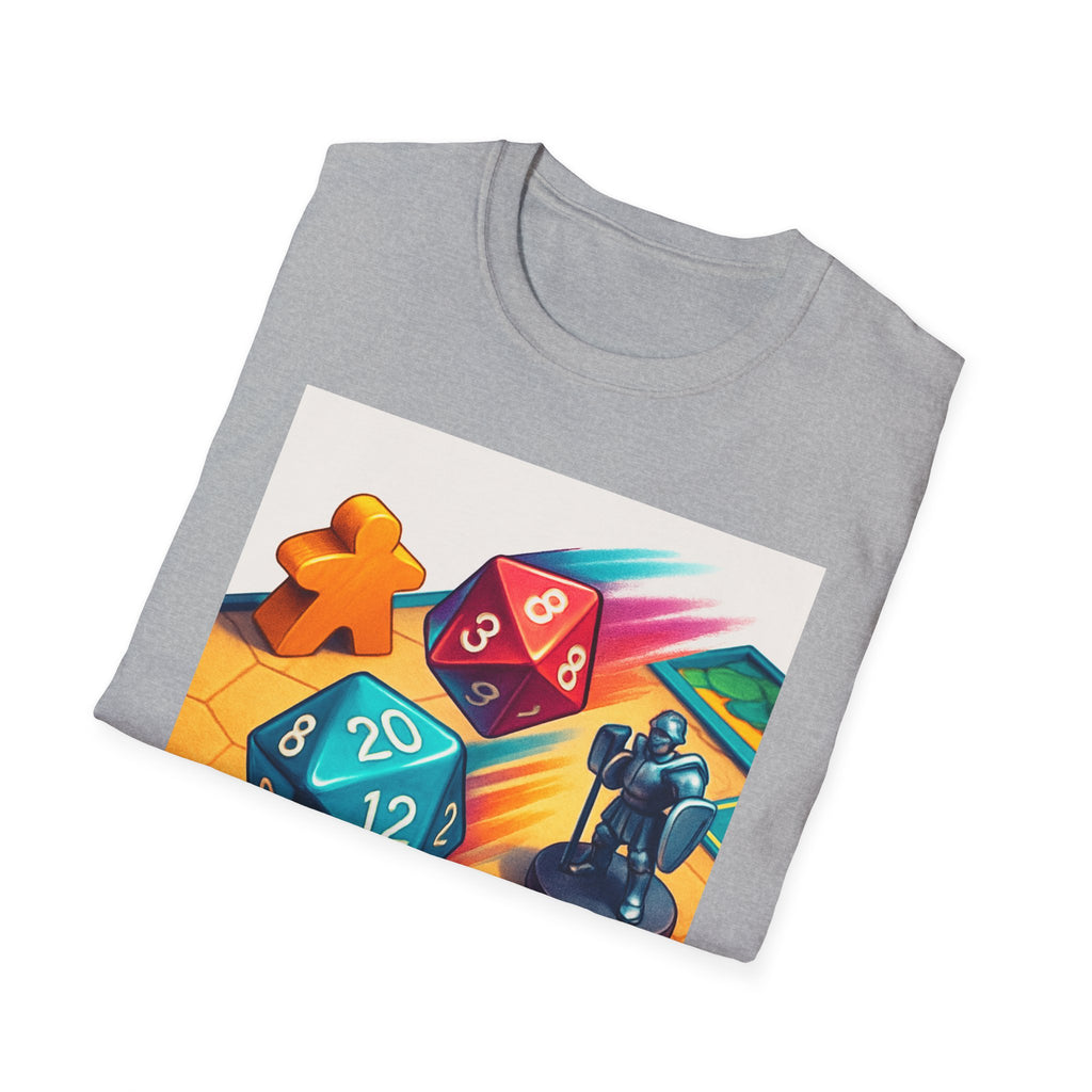 Dice Game Unisex T-Shirt - Perfect for Board Game Lovers, Gamer Gift, Casual Wear, Unique Design, Game Night Apparel