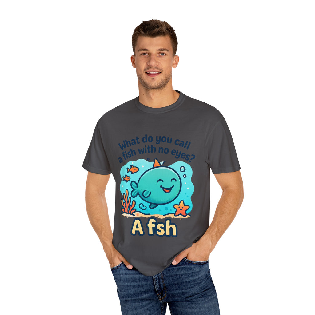 Whimsical Fish Dad Joke Unisex T-Shirt, Funny Gift for Sea Lovers, Kids and Adults, Casual Wear, Birthday, Ocean Theme, Humor Shirt