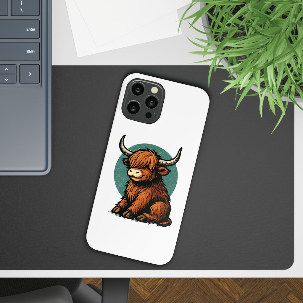 Highland Cow Sitting Slim Case