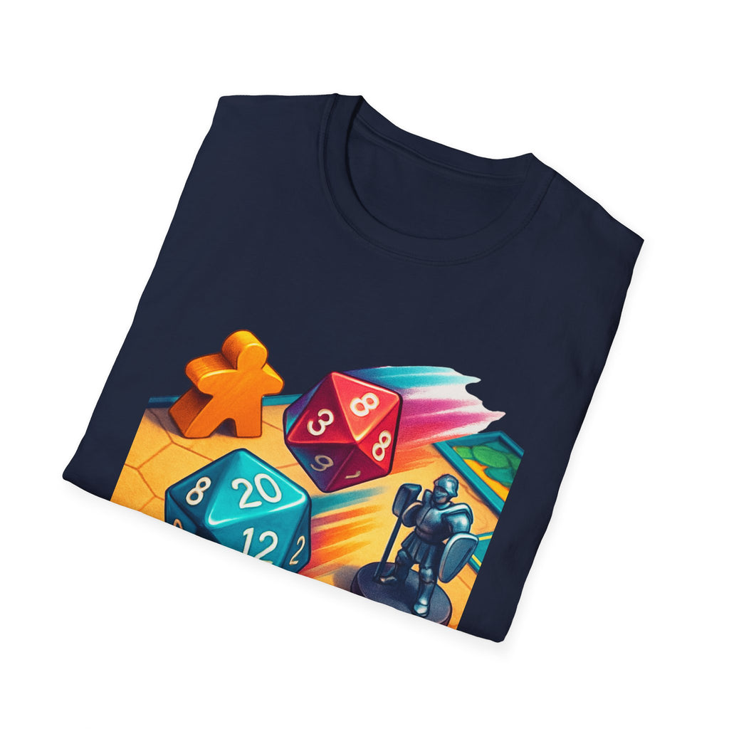 Dice Game Unisex T-Shirt - Perfect for Board Game Lovers, Gamer Gift, Casual Wear, Unique Design, Game Night Apparel