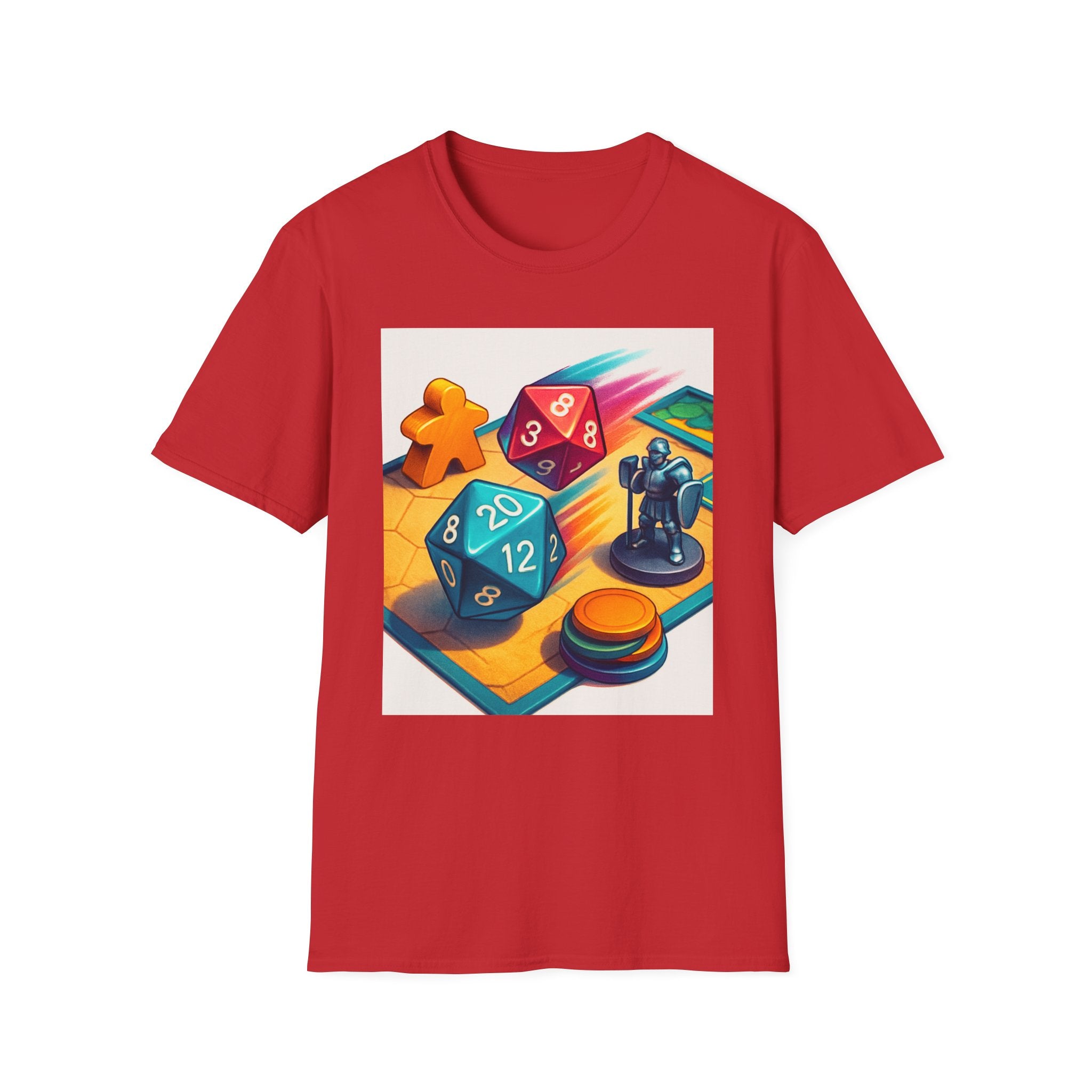Dice Game Unisex T-Shirt - Perfect for Board Game Lovers, Gamer Gift, Casual Wear, Unique Design, Game Night Apparel