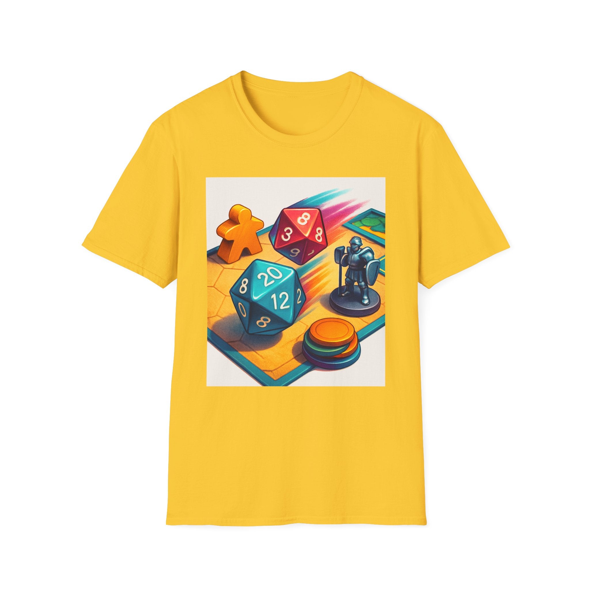 Dice Game Unisex T-Shirt - Perfect for Board Game Lovers, Gamer Gift, Casual Wear, Unique Design, Game Night Apparel