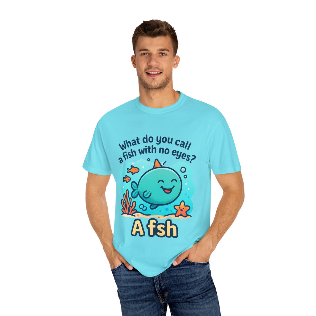 Whimsical Fish Dad Joke Unisex T-Shirt, Funny Gift for Sea Lovers, Kids and Adults, Casual Wear, Birthday, Ocean Theme, Humor Shirt