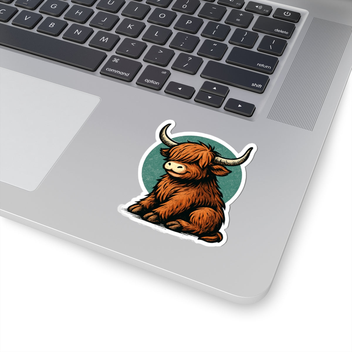 Highland Cow Stickers, Fun Decor for Laptops