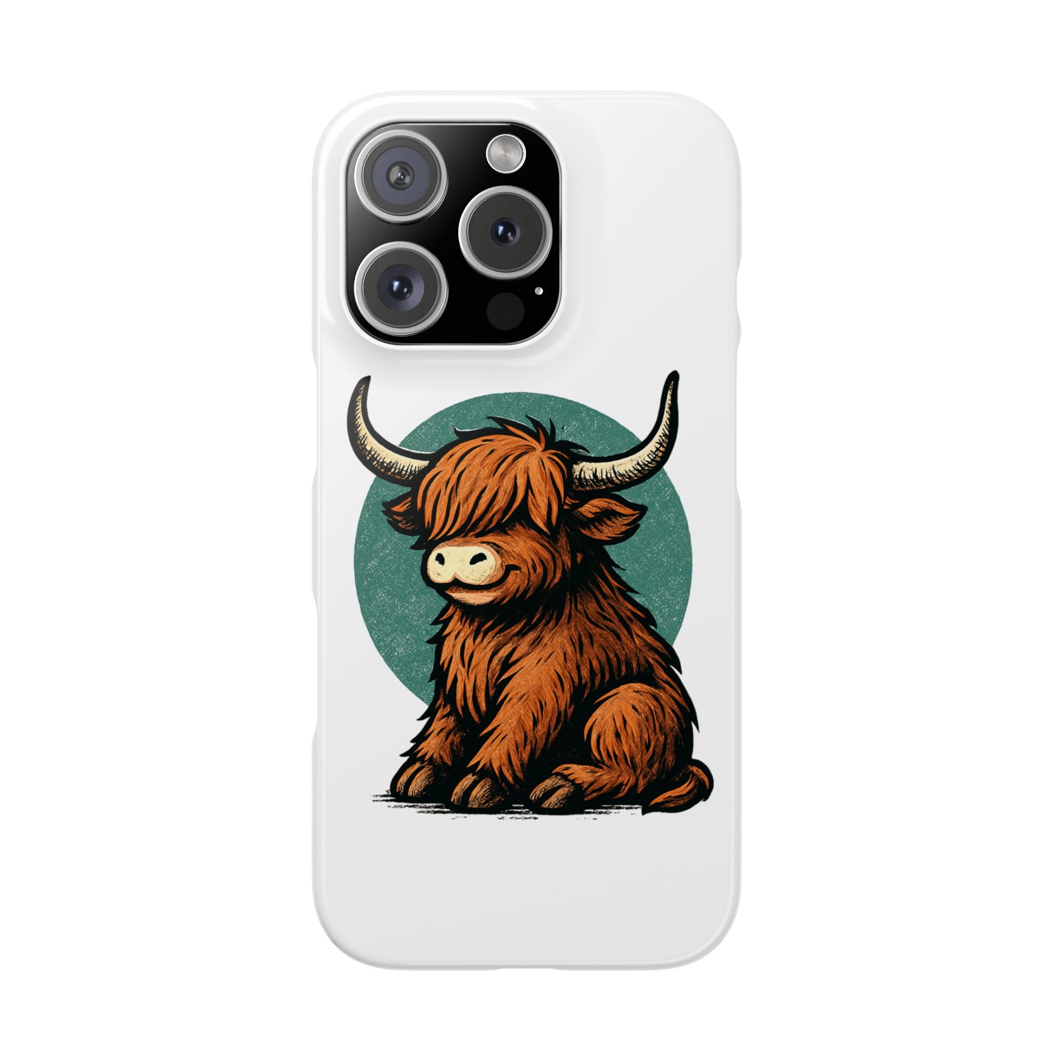 Highland Cow Sitting Slim Case
