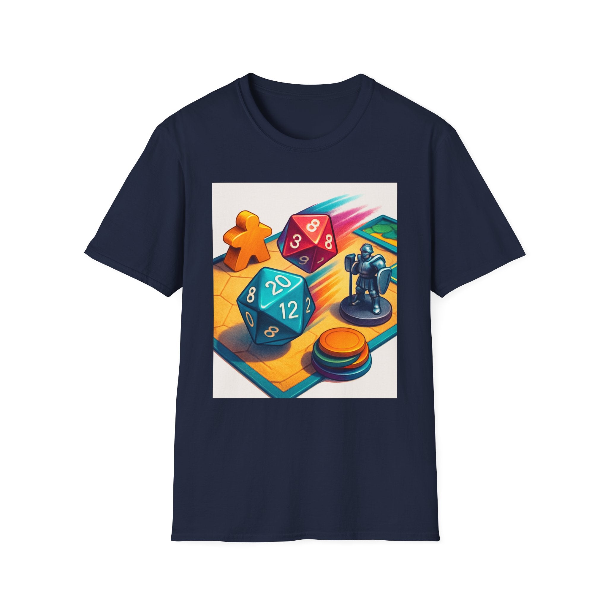 Dice Game Unisex T-Shirt - Perfect for Board Game Lovers, Gamer Gift, Casual Wear, Unique Design, Game Night Apparel