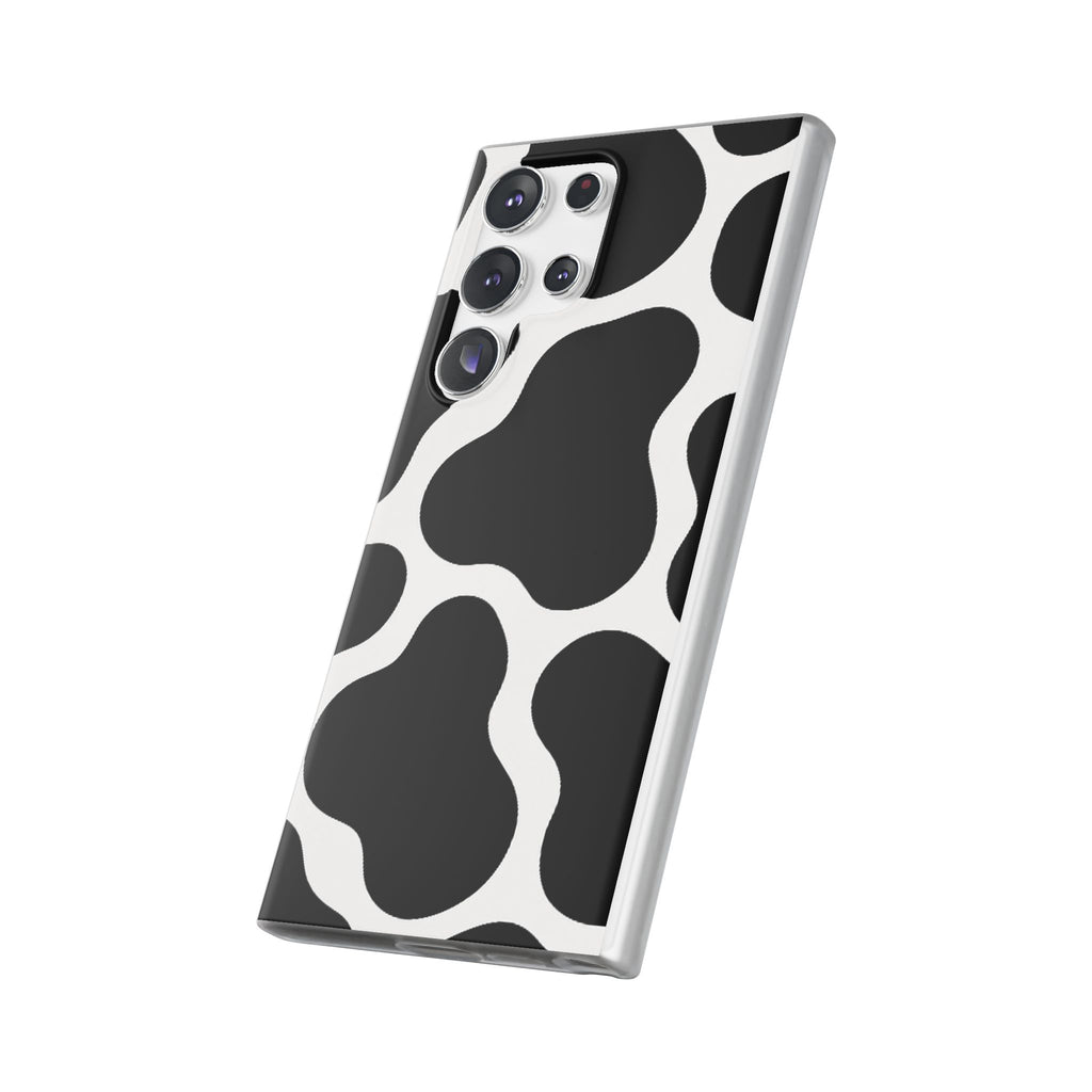 Stylish Cow Print Flexi Cases for iPhone, Trendy Phone Covers, Unique Gift for Animal Lovers, Everyday Essentials, Cute Phone Accessories