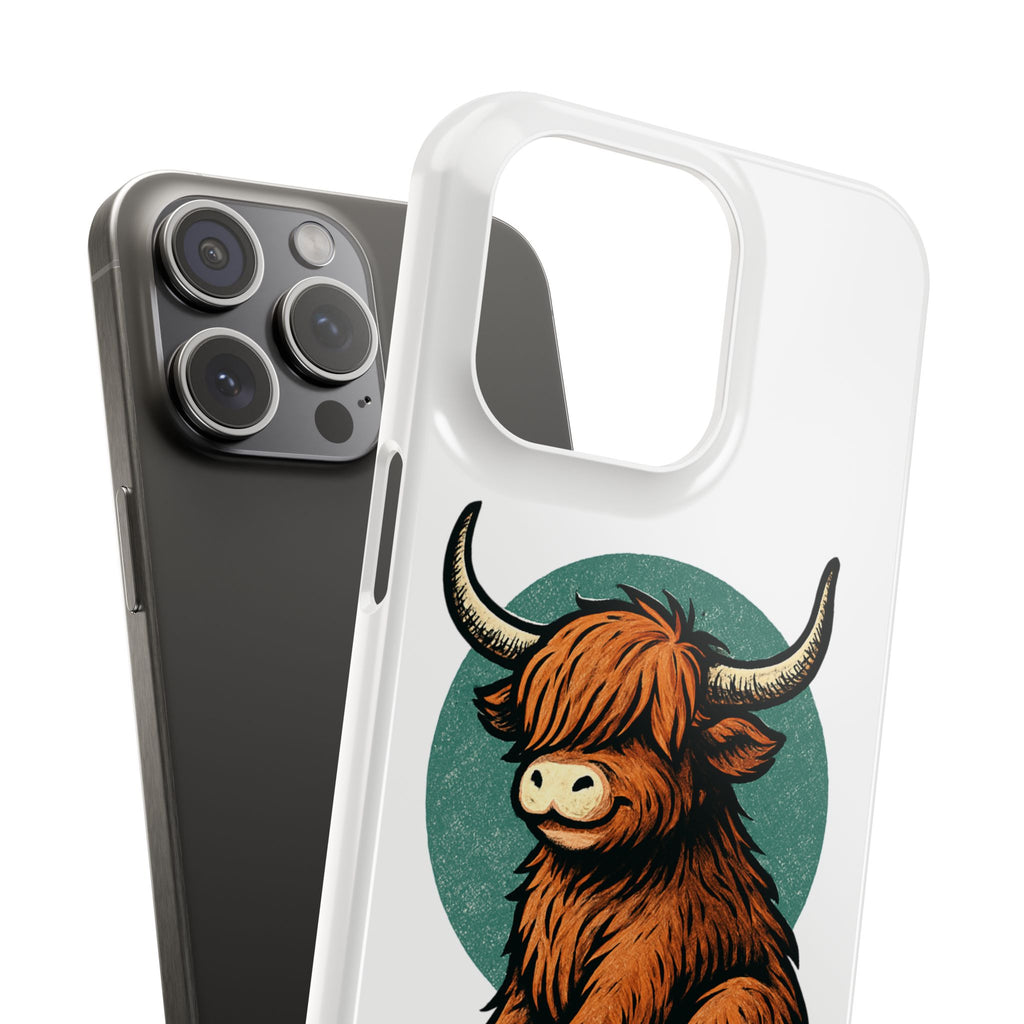Highland Cow Sitting Slim Case