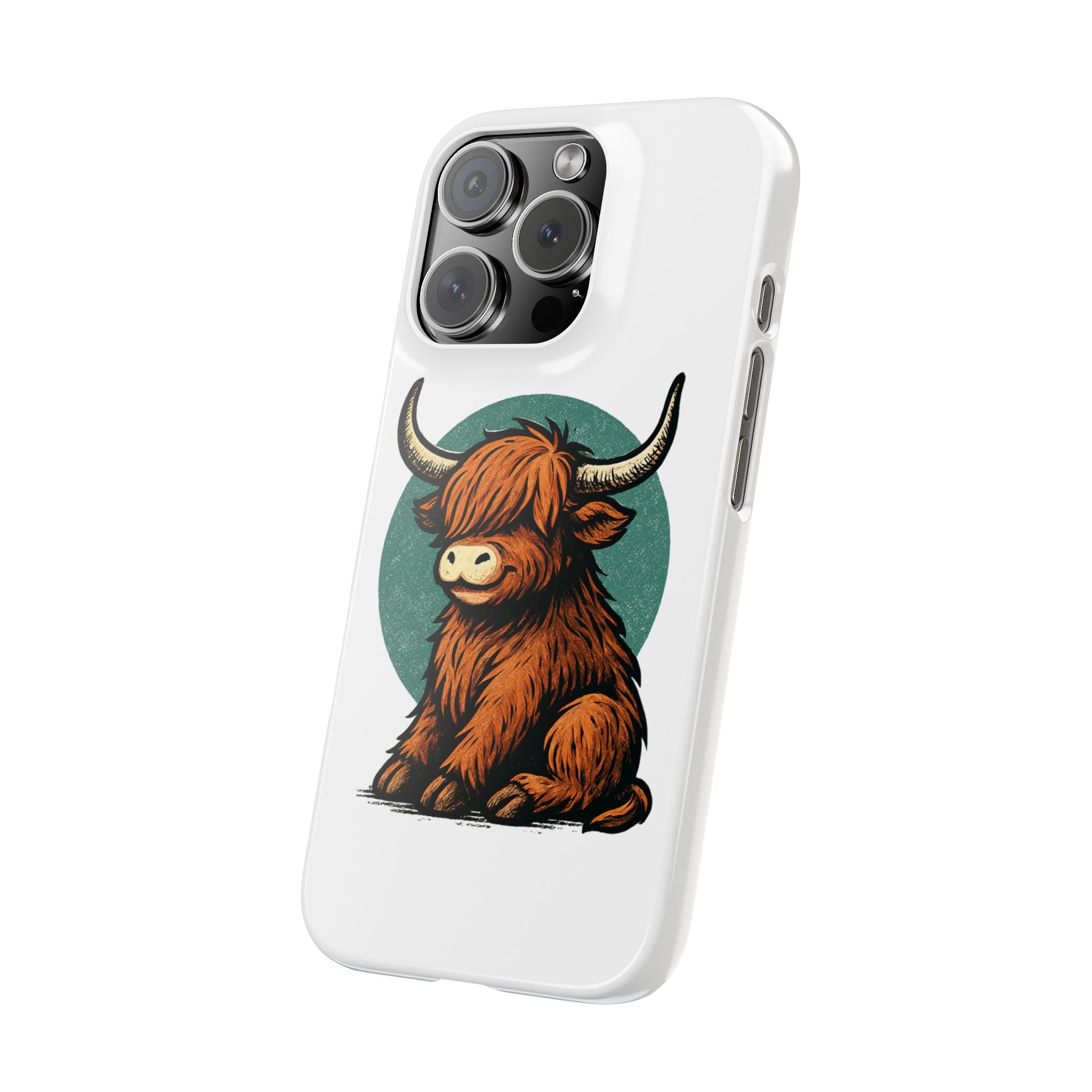 Highland Cow Sitting Slim Case