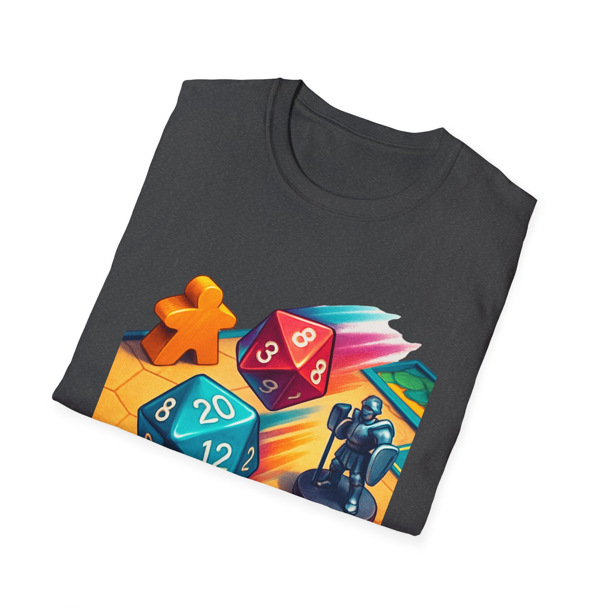 Dice Game Unisex T-Shirt - Perfect for Board Game Lovers, Gamer Gift, Casual Wear, Unique Design, Game Night Apparel