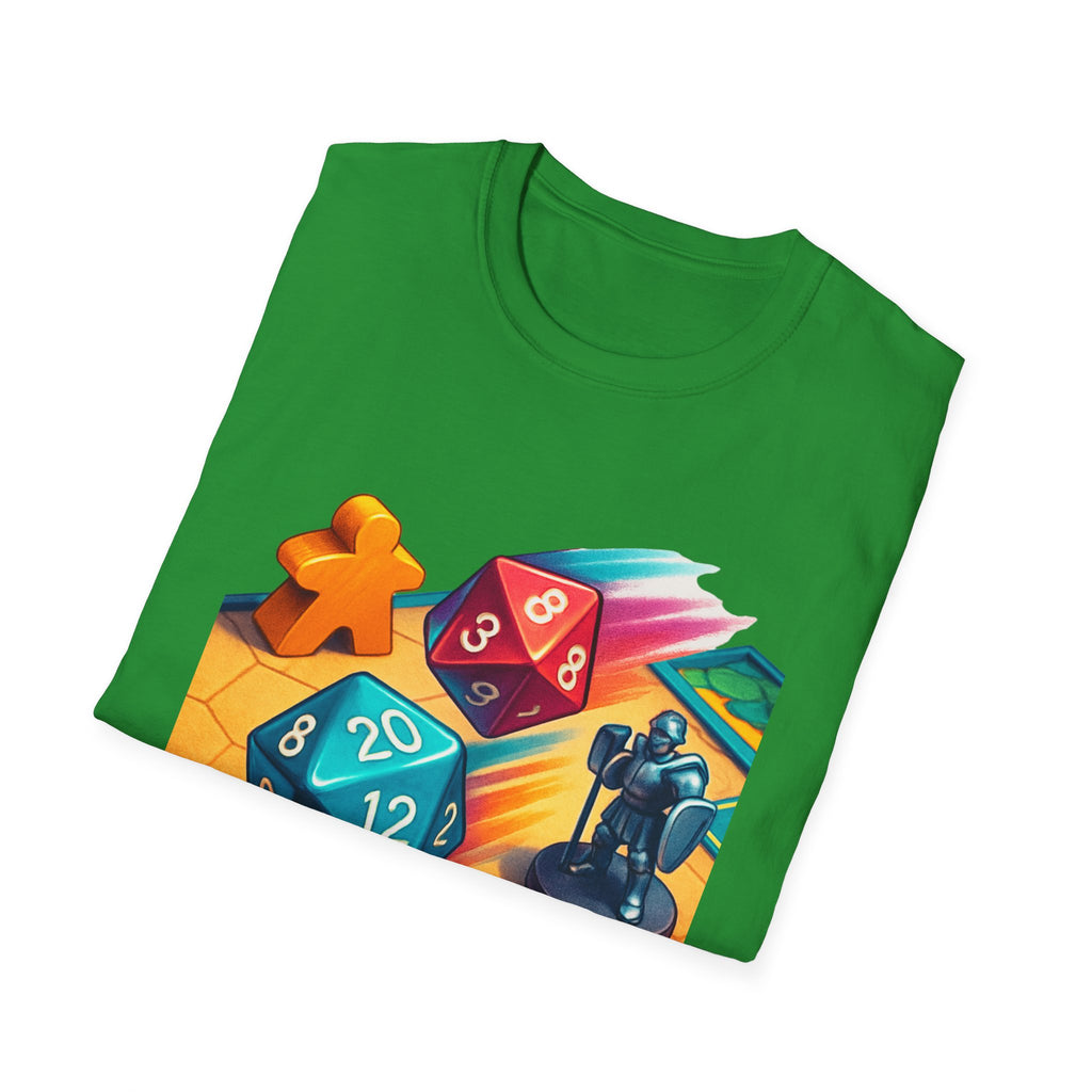 Dice Game Unisex T-Shirt - Perfect for Board Game Lovers, Gamer Gift, Casual Wear, Unique Design, Game Night Apparel