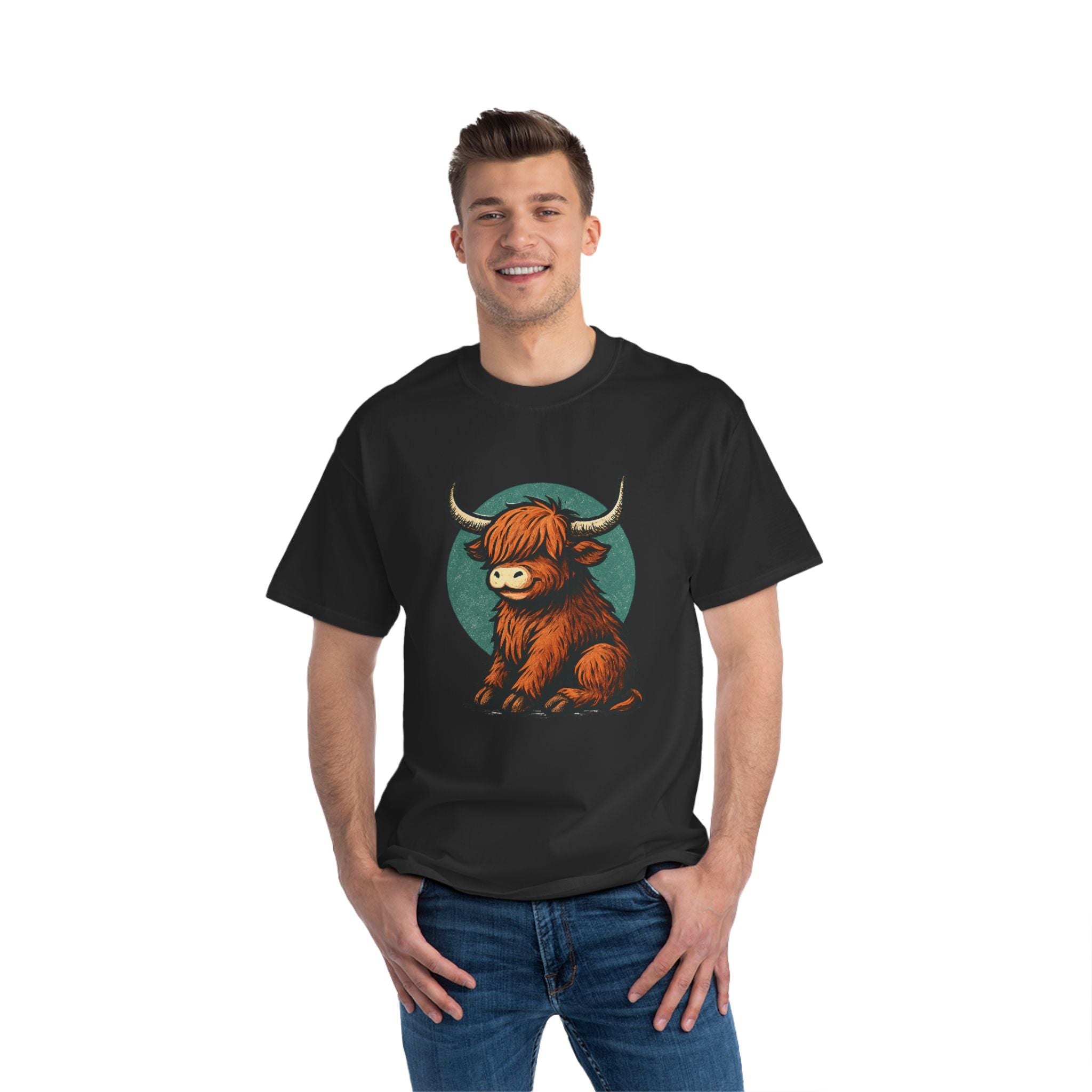Cute Highland Cow T-Shirt, Graphic Tee