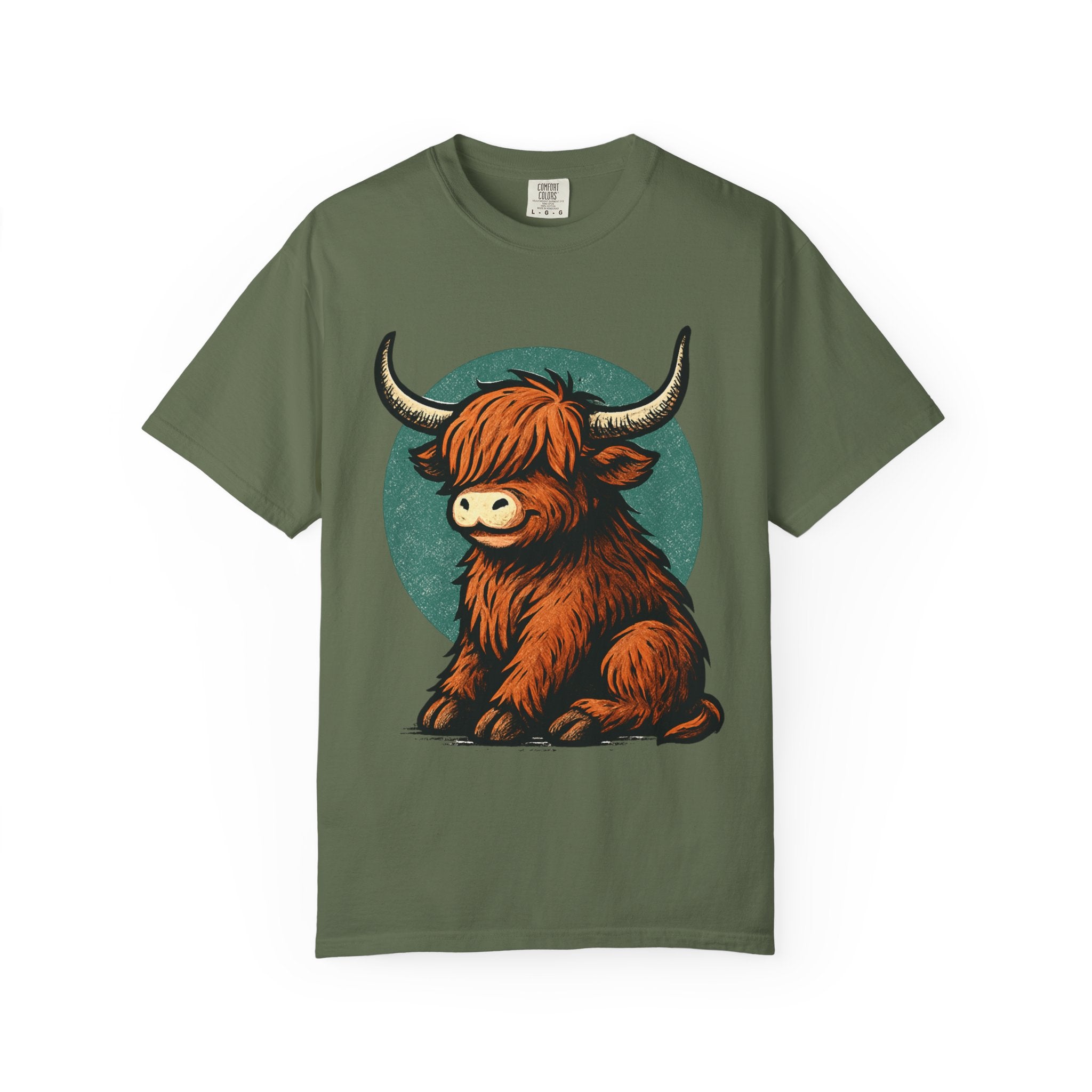 Highland Cow Sitting T-shirt