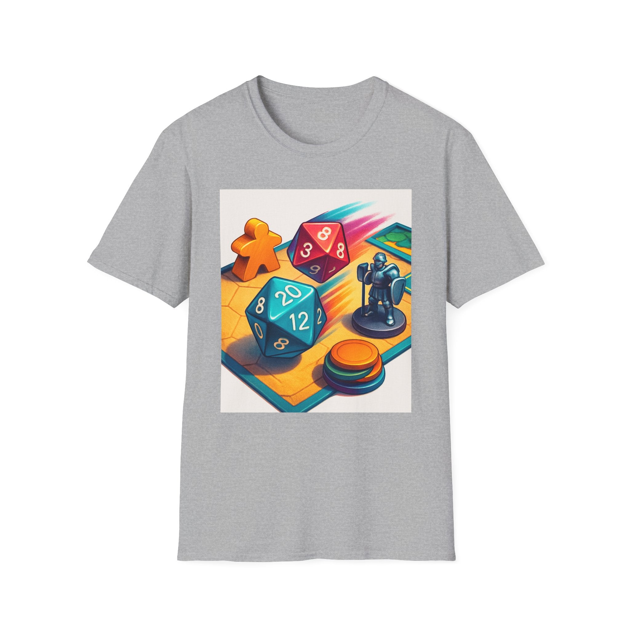 Dice Game Unisex T-Shirt - Perfect for Board Game Lovers, Gamer Gift, Casual Wear, Unique Design, Game Night Apparel