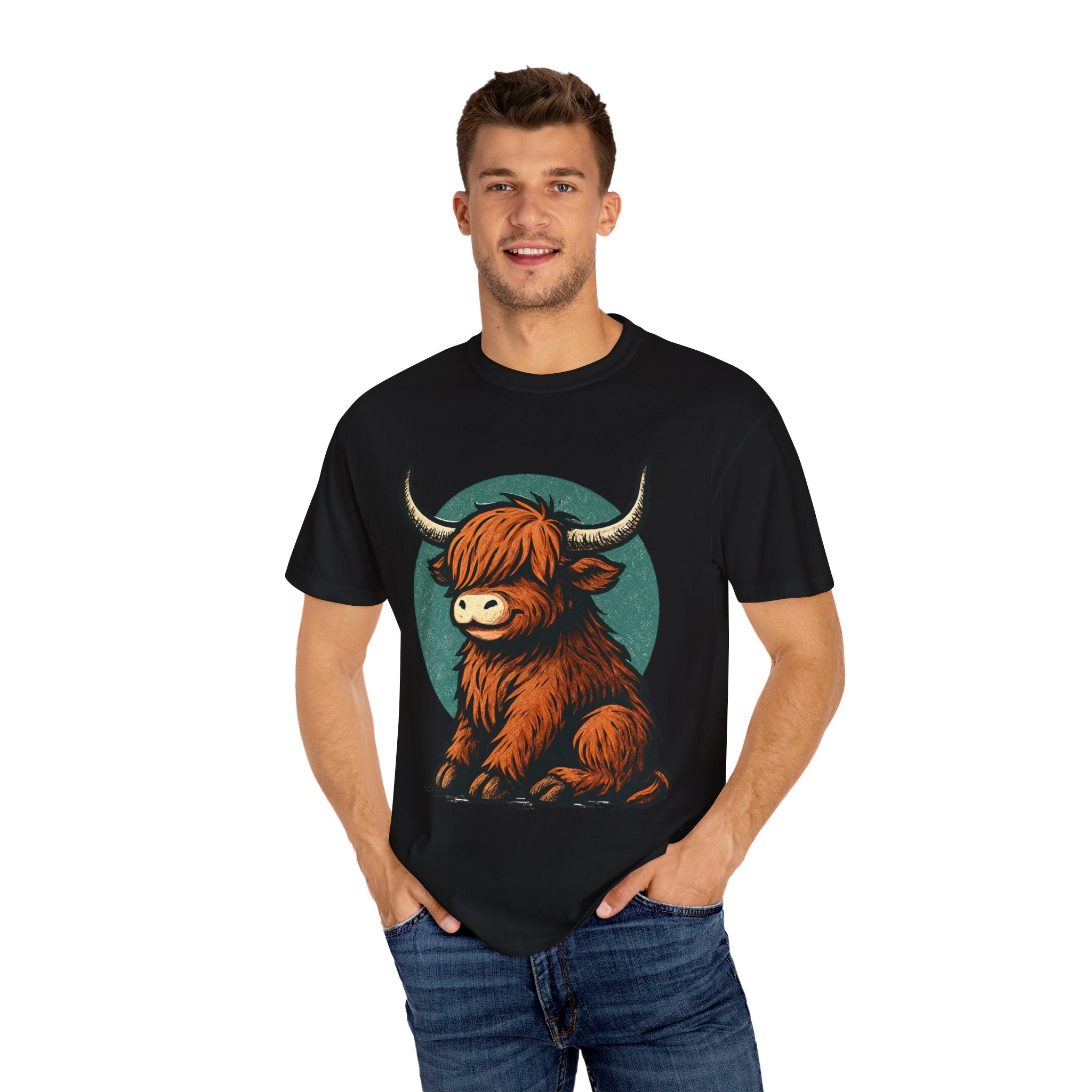 Highland Cow Sitting T-shirt