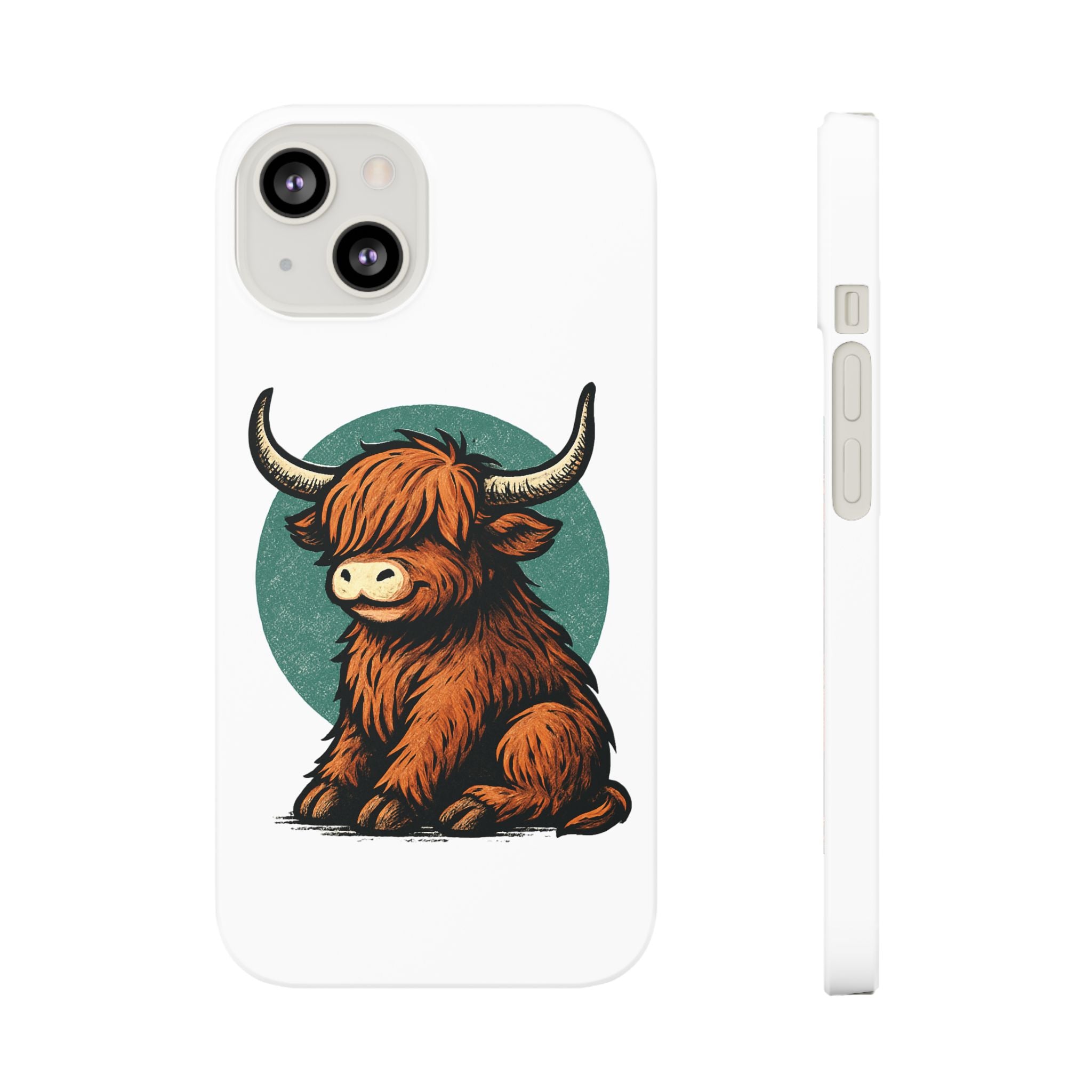 Highland Cow Sitting Slim Case