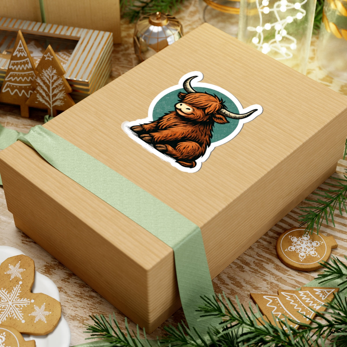 Highland Cow Stickers, Fun Decor for Laptops