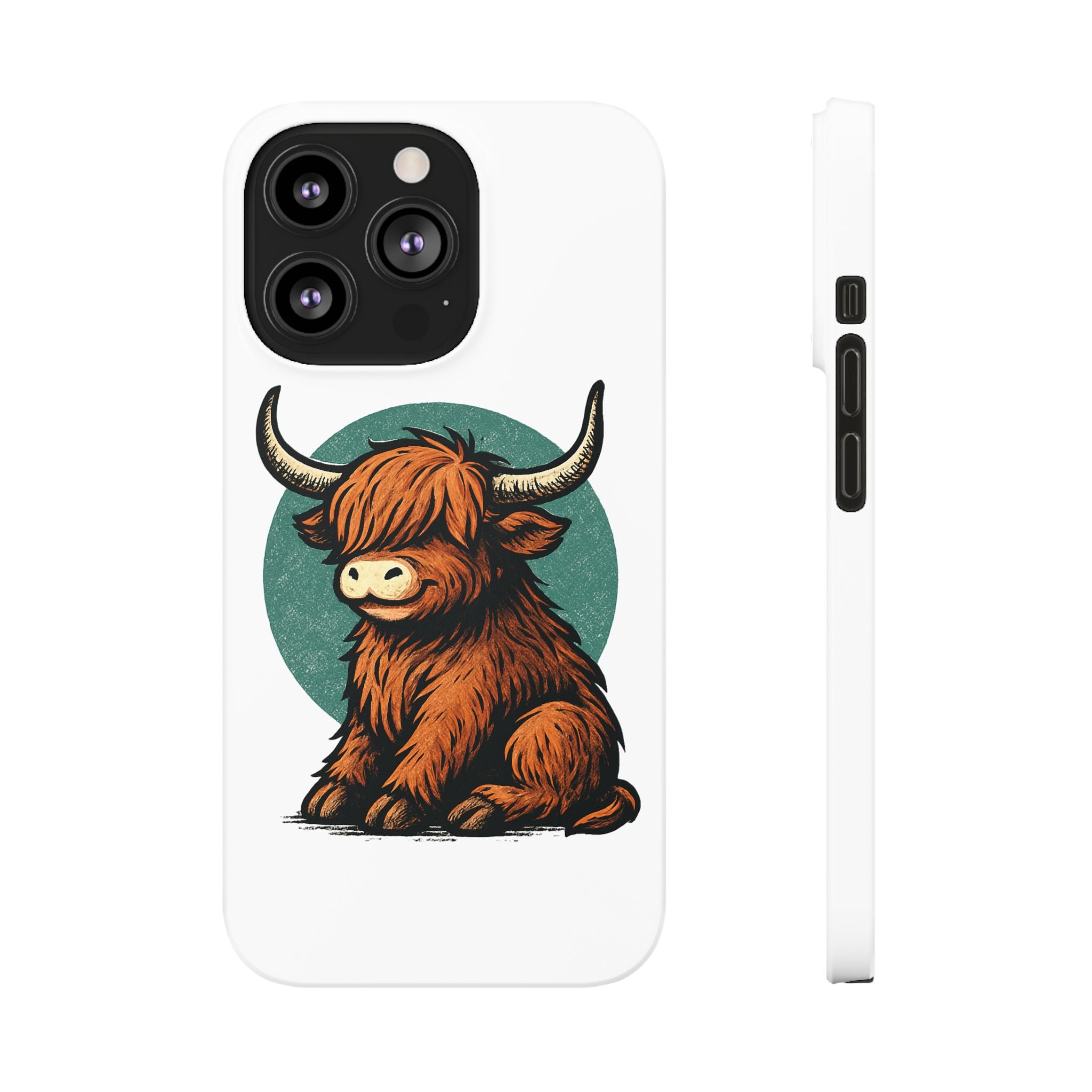 Highland Cow Sitting Slim Case