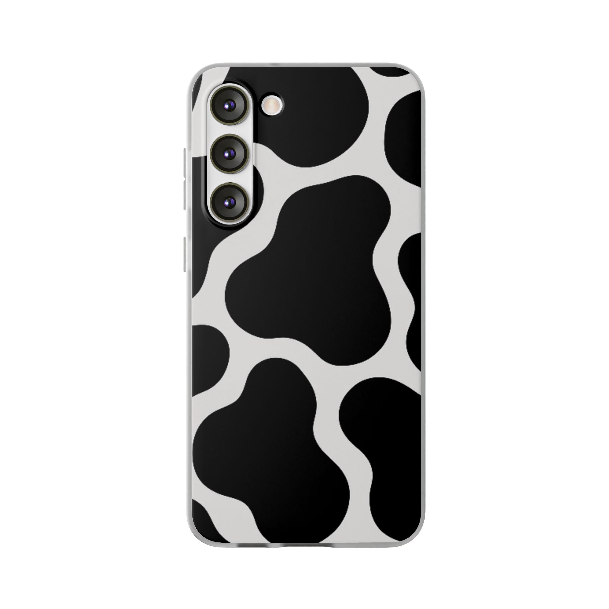 Stylish Cow Print Flexi Cases for iPhone, Trendy Phone Covers, Unique Gift for Animal Lovers, Everyday Essentials, Cute Phone Accessories