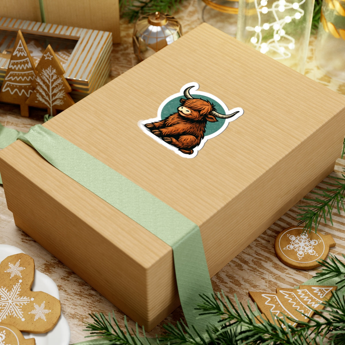 Highland Cow Stickers, Fun Decor for Laptops
