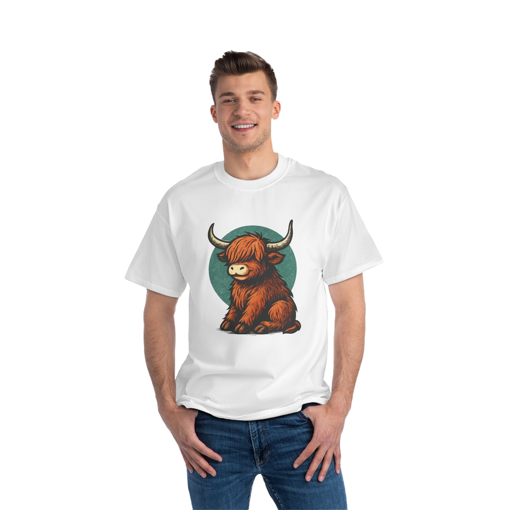 Cute Highland Cow T-Shirt, Graphic Tee