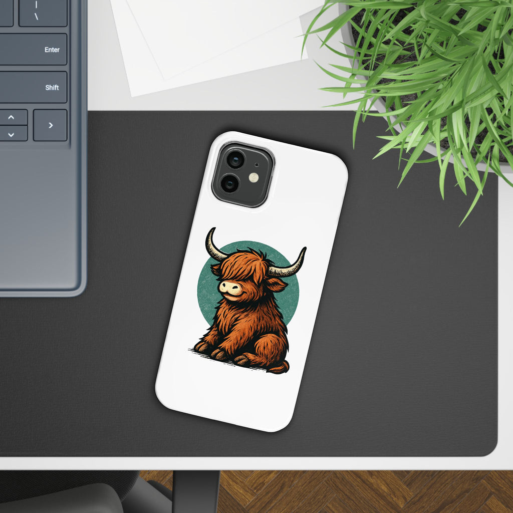 Highland Cow Sitting Slim Case