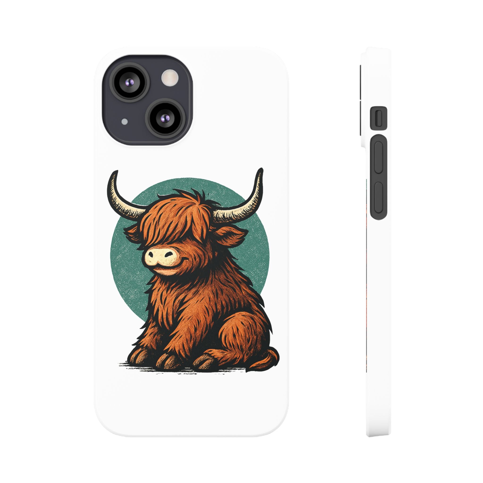 Highland Cow Sitting Slim Case