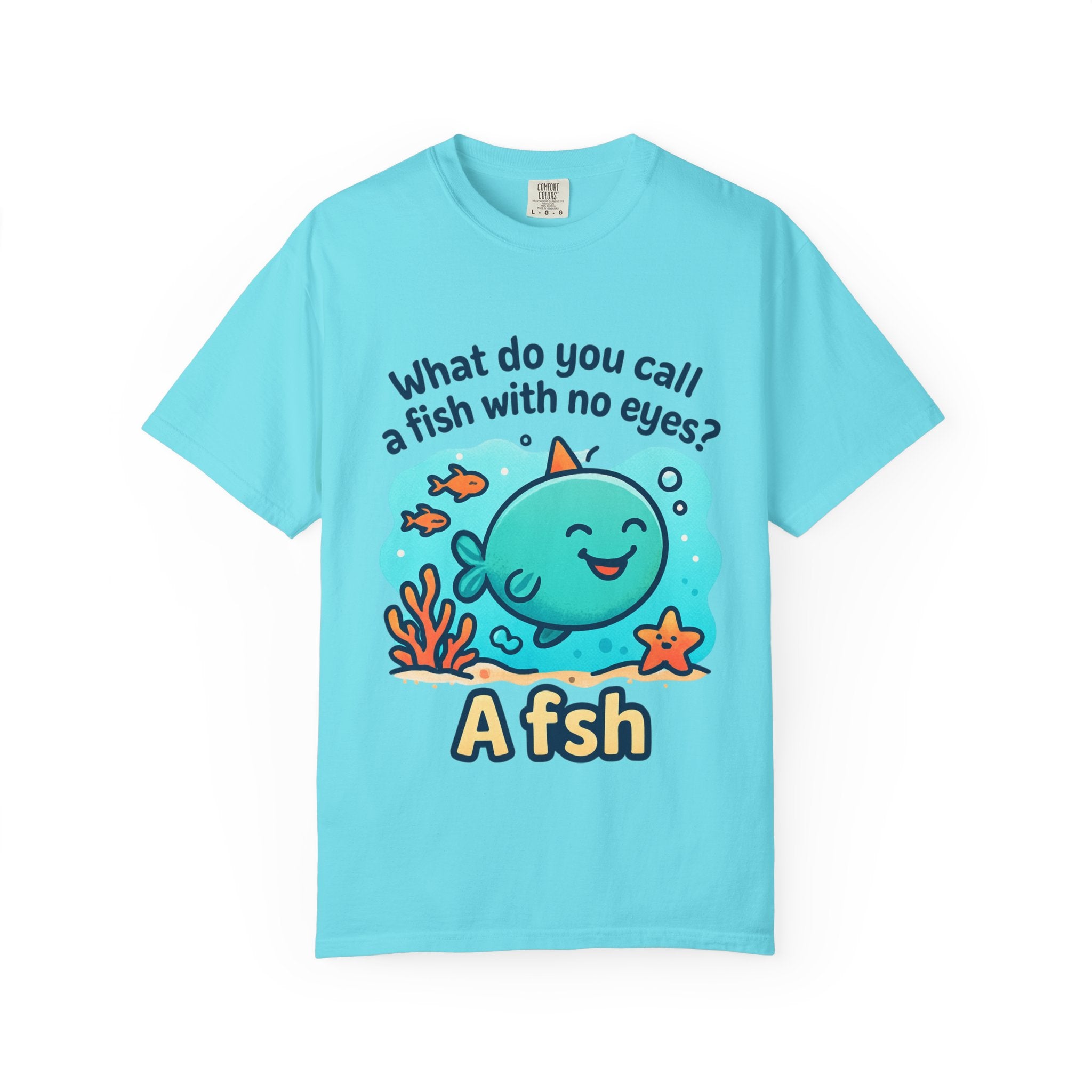 Whimsical Fish Dad Joke Unisex T-Shirt, Funny Gift for Sea Lovers, Kids and Adults, Casual Wear, Birthday, Ocean Theme, Humor Shirt