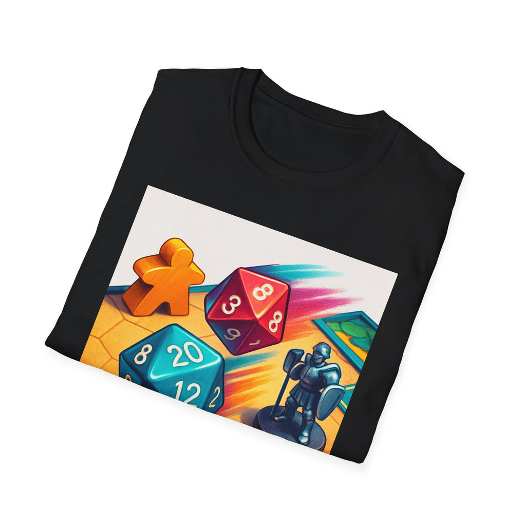 Dice Game Unisex T-Shirt - Perfect for Board Game Lovers, Gamer Gift, Casual Wear, Unique Design, Game Night Apparel