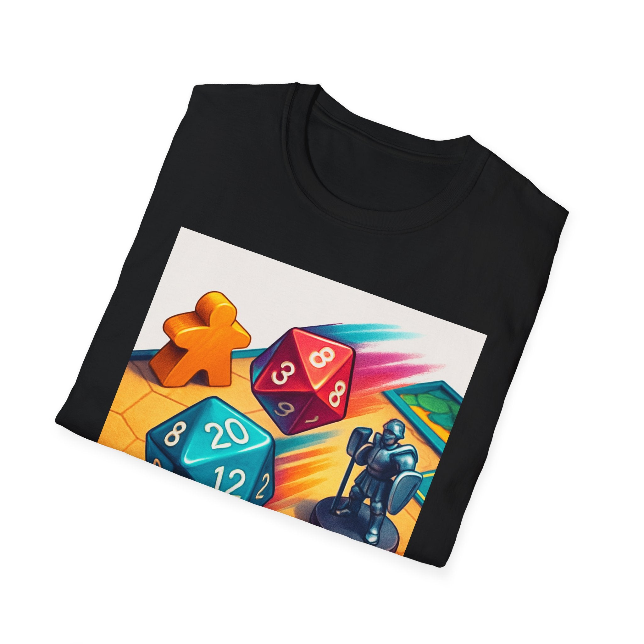 Dice Game Unisex T-Shirt - Perfect for Board Game Lovers, Gamer Gift, Casual Wear, Unique Design, Game Night Apparel