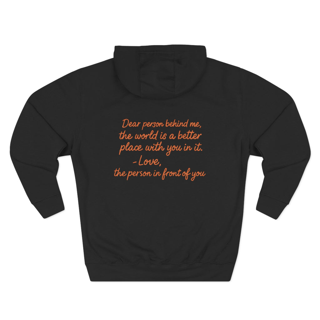 Inspirational Fleece Hoodie - You Are Enough, Motivational Sweatshirt, Uplifting Gift, Cozy Outfit for Self-Love and Positivity