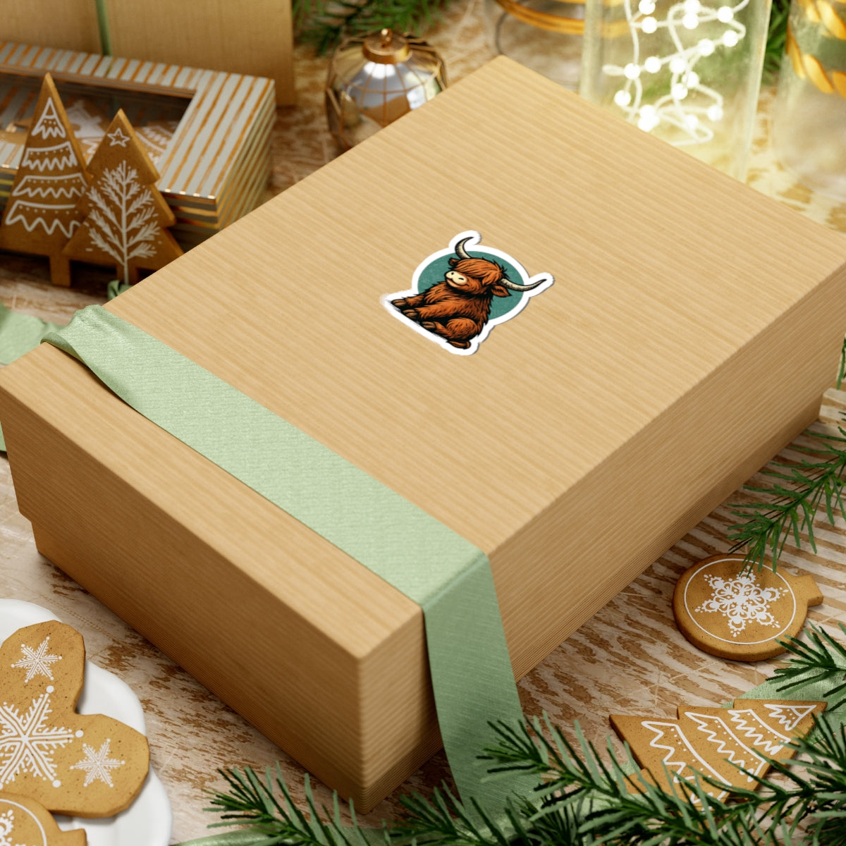 Highland Cow Stickers, Fun Decor for Laptops