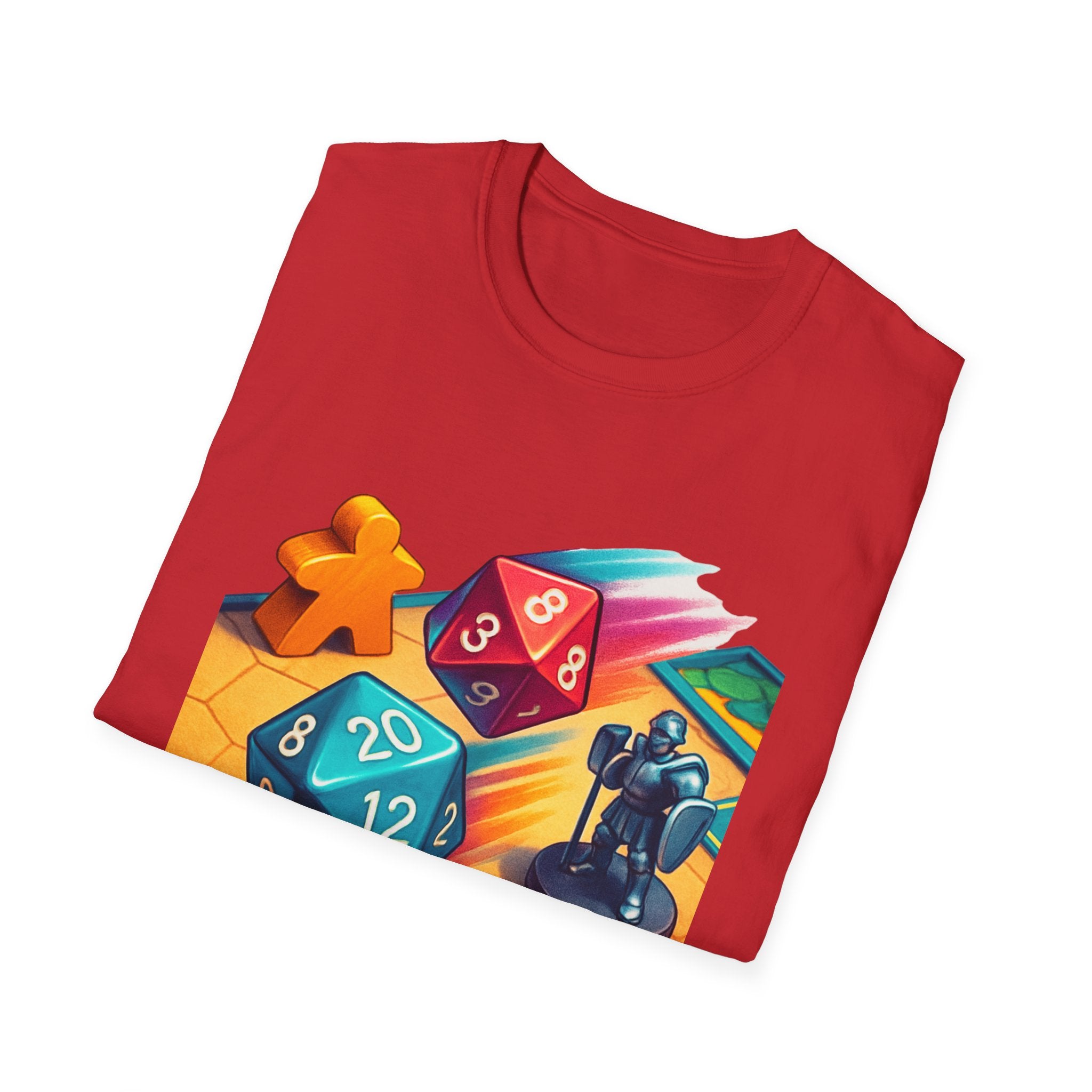 Dice Game Unisex T-Shirt - Perfect for Board Game Lovers, Gamer Gift, Casual Wear, Unique Design, Game Night Apparel
