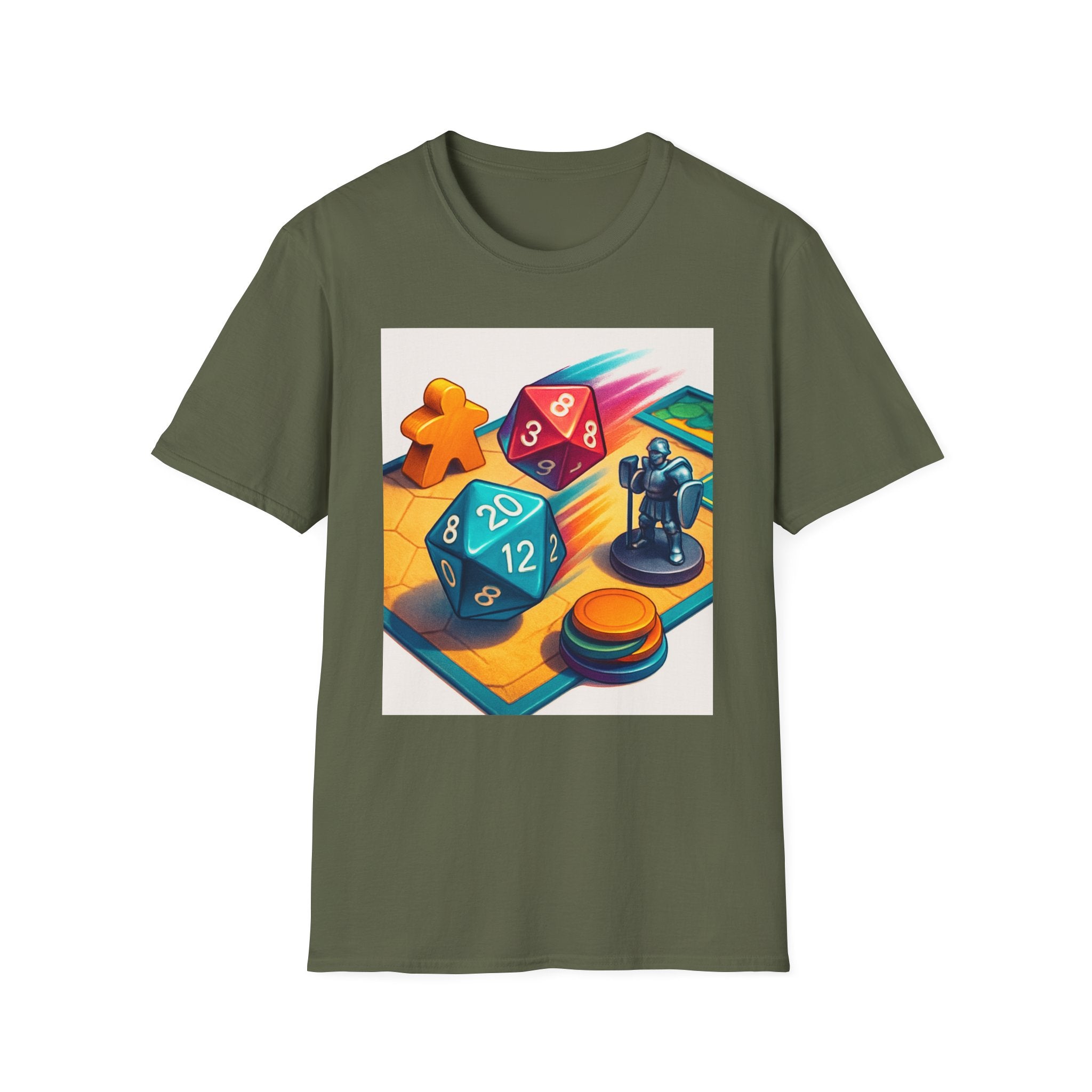 Dice Game Unisex T-Shirt - Perfect for Board Game Lovers, Gamer Gift, Casual Wear, Unique Design, Game Night Apparel