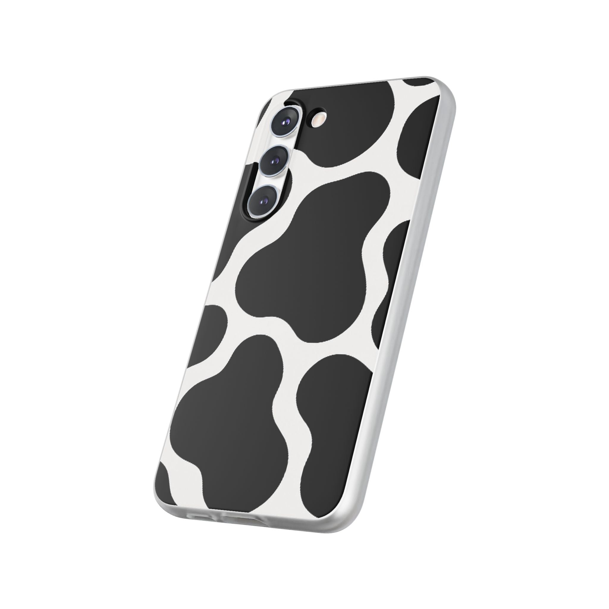 Stylish Cow Print Flexi Cases for iPhone, Trendy Phone Covers, Unique Gift for Animal Lovers, Everyday Essentials, Cute Phone Accessories