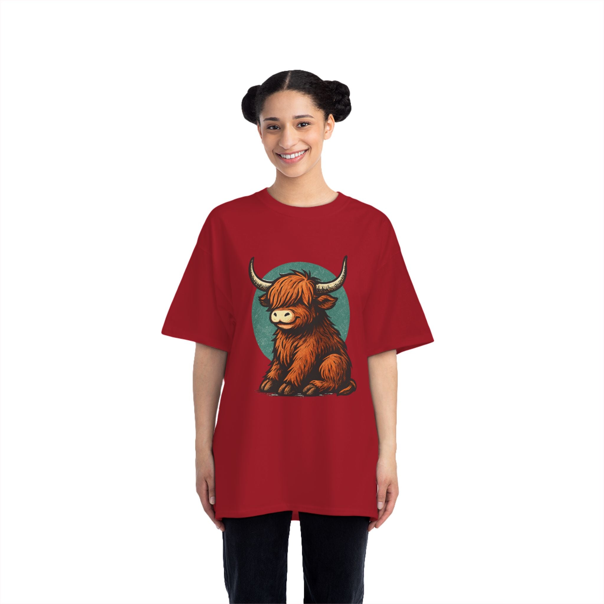 Cute Highland Cow T-Shirt, Graphic Tee
