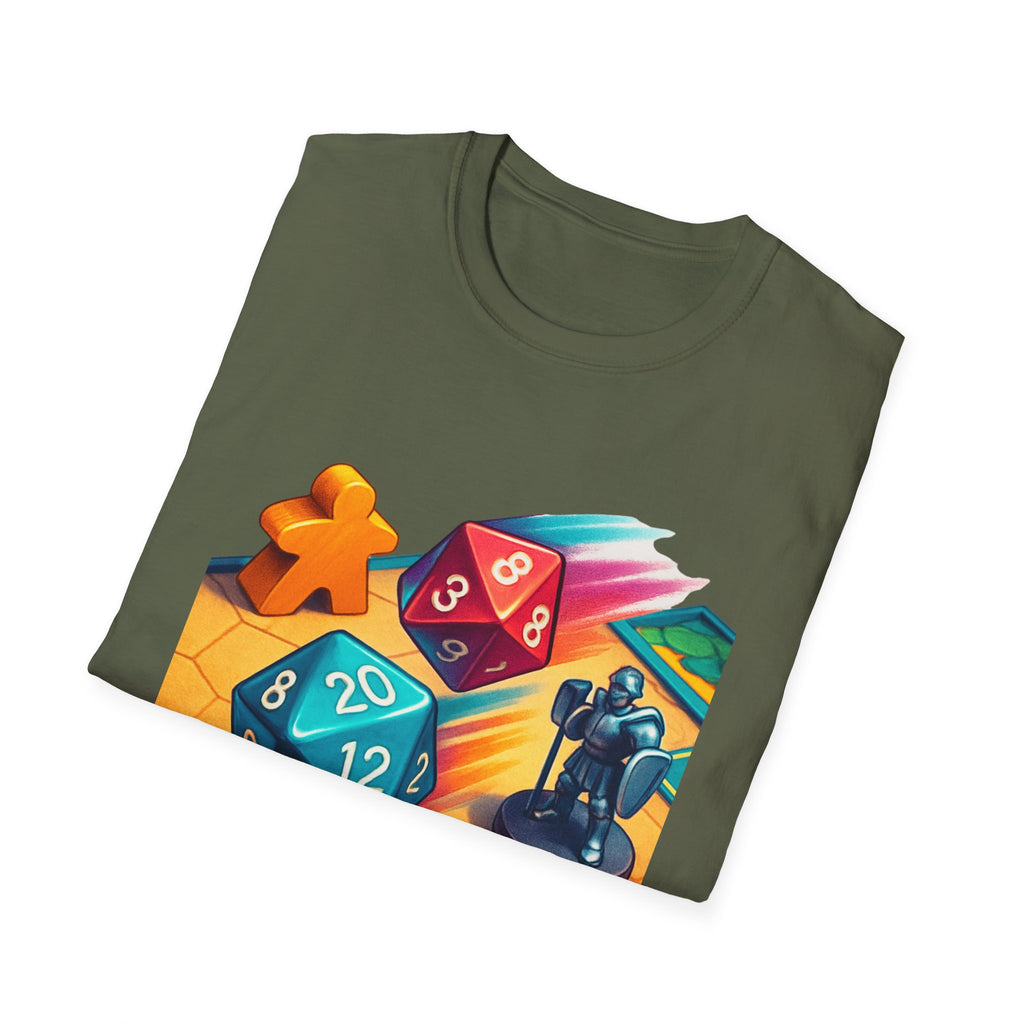 Dice Game Unisex T-Shirt - Perfect for Board Game Lovers, Gamer Gift, Casual Wear, Unique Design, Game Night Apparel