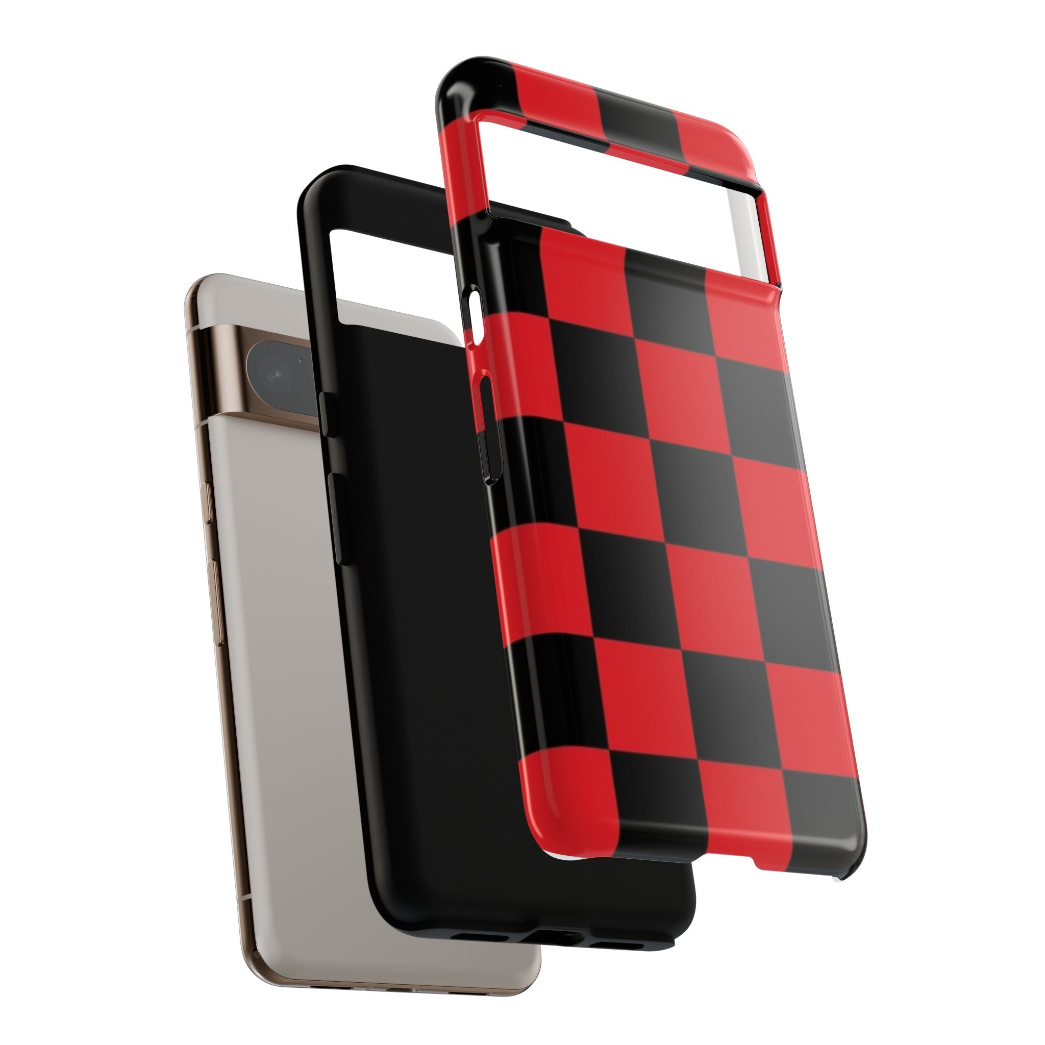 Stylish Phone Case - Tough Cases - Checker Pattern, Protective Cover, Gift for Her, Tech Accessories, Holiday Present