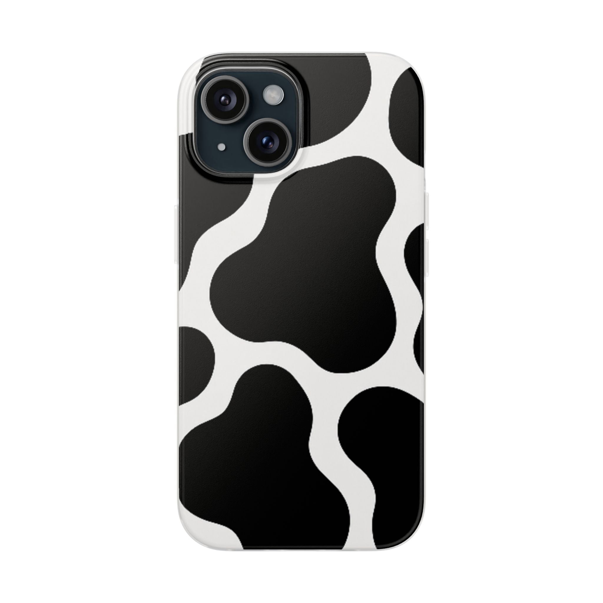 Stylish Cow Print Flexi Cases for iPhone, Trendy Phone Covers, Unique Gift for Animal Lovers, Everyday Essentials, Cute Phone Accessories