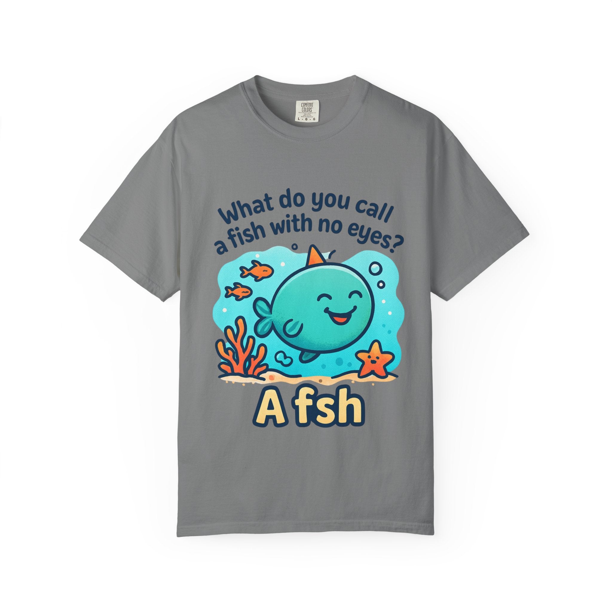 Whimsical Fish Dad Joke Unisex T-Shirt, Funny Gift for Sea Lovers, Kids and Adults, Casual Wear, Birthday, Ocean Theme, Humor Shirt