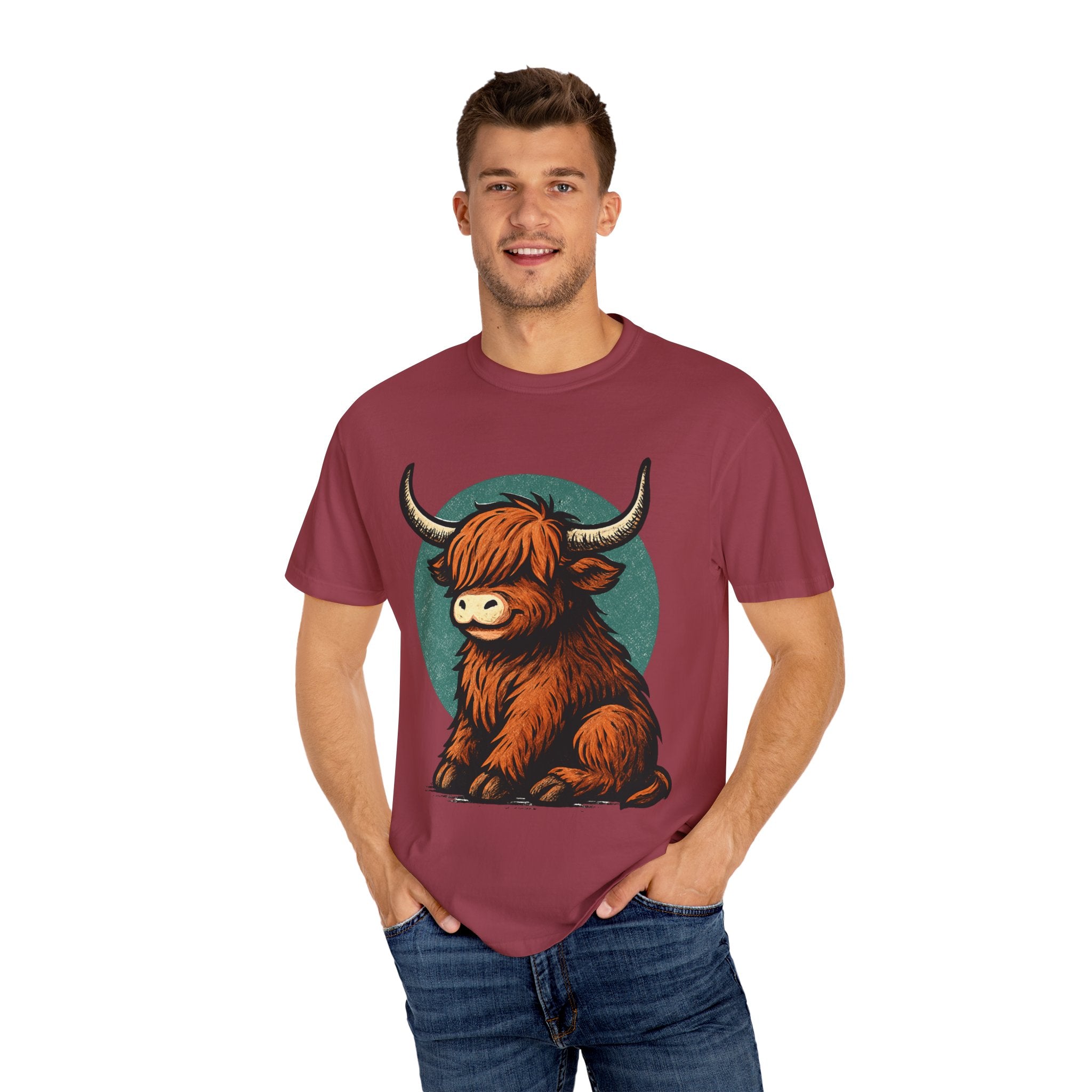 Highland Cow Sitting T-shirt