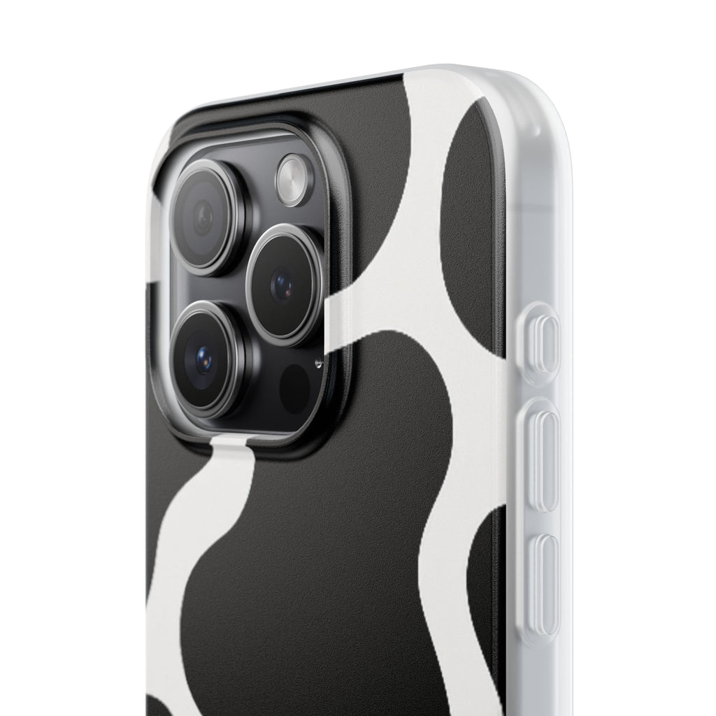 Stylish Cow Print Flexi Cases for iPhone, Trendy Phone Covers, Unique Gift for Animal Lovers, Everyday Essentials, Cute Phone Accessories