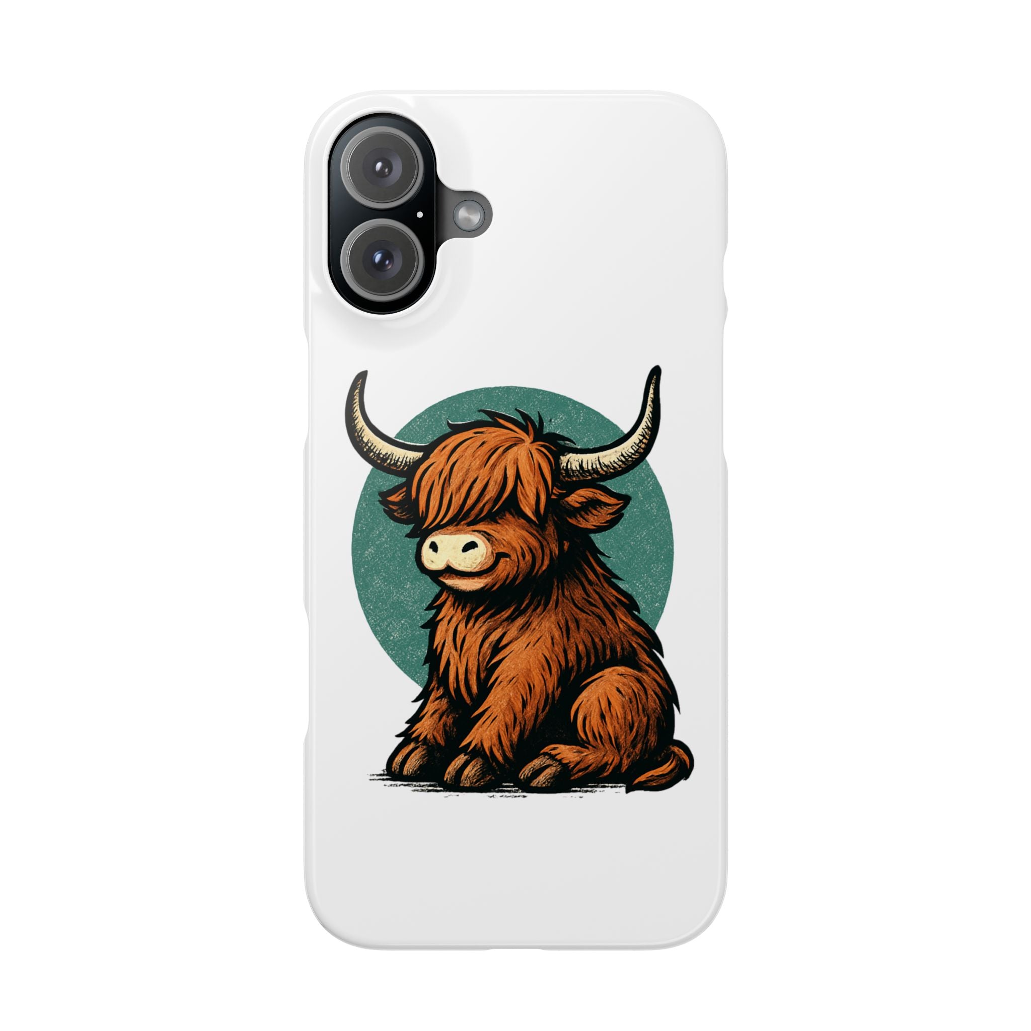 Highland Cow Sitting Slim Case