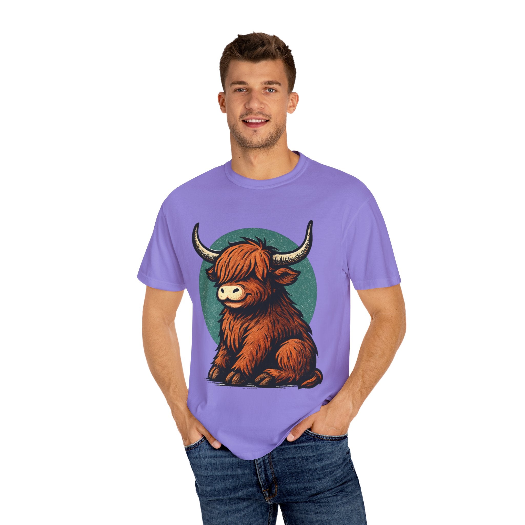 Highland Cow Sitting T-shirt