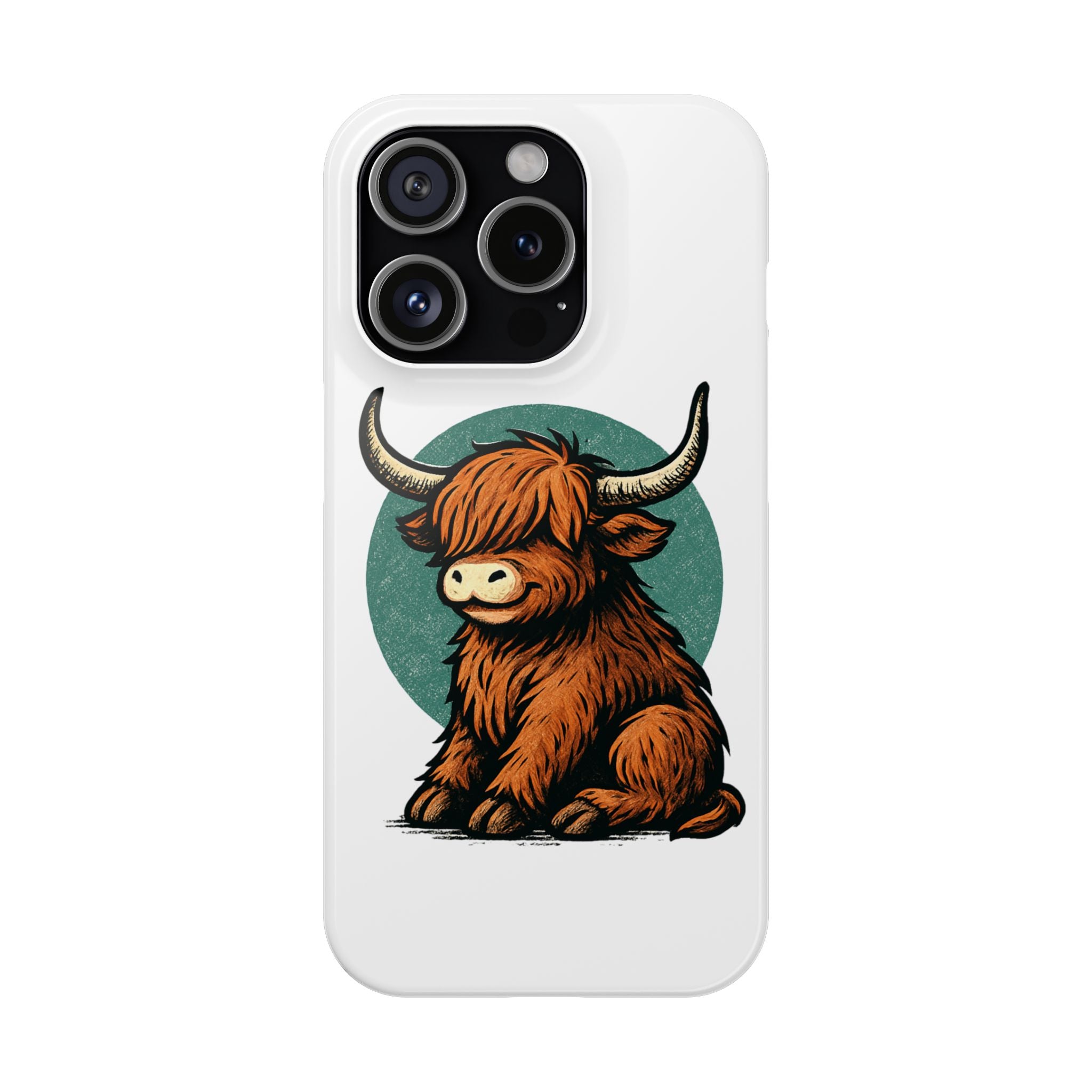 Highland Cow Sitting Slim Case