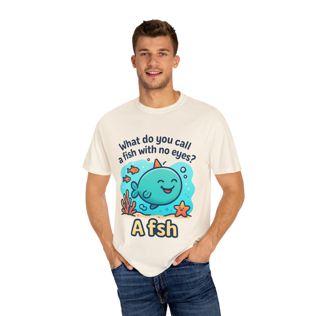 Whimsical Fish Dad Joke Unisex T-Shirt, Funny Gift for Sea Lovers, Kids and Adults, Casual Wear, Birthday, Ocean Theme, Humor Shirt