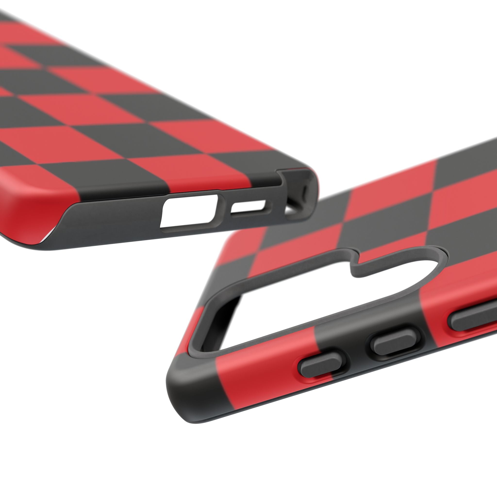 Stylish Phone Case - Tough Cases - Checker Pattern, Protective Cover, Gift for Her, Tech Accessories, Holiday Present