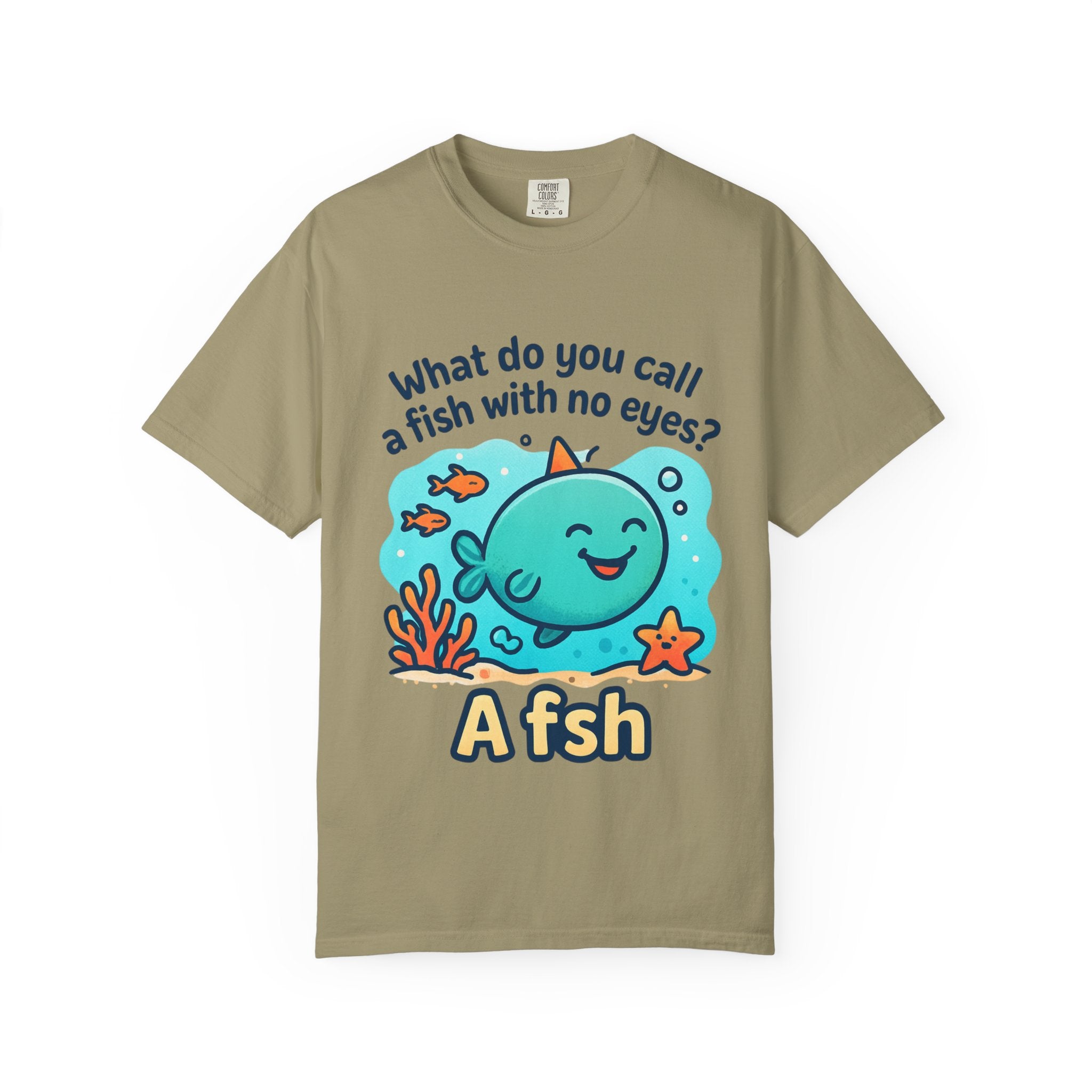 Whimsical Fish Dad Joke Unisex T-Shirt, Funny Gift for Sea Lovers, Kids and Adults, Casual Wear, Birthday, Ocean Theme, Humor Shirt