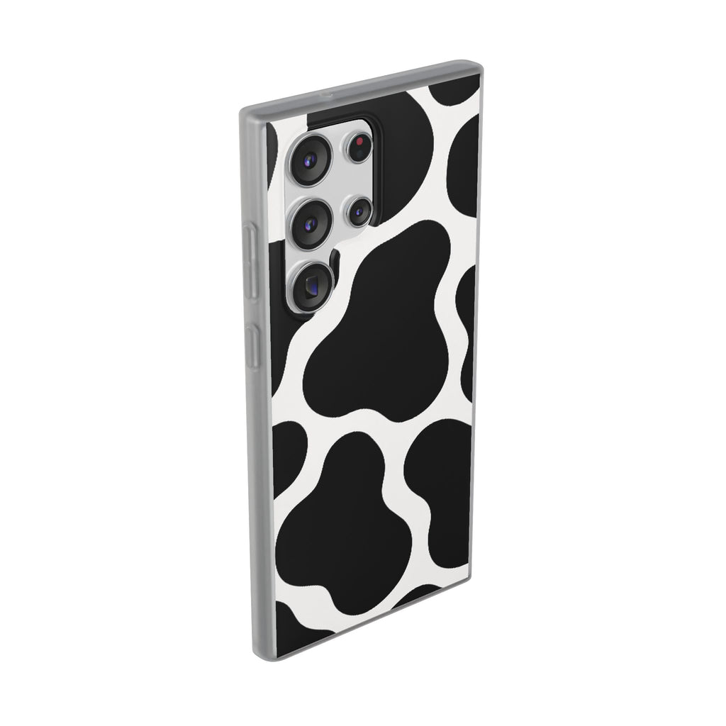 Stylish Cow Print Flexi Cases for iPhone, Trendy Phone Covers, Unique Gift for Animal Lovers, Everyday Essentials, Cute Phone Accessories